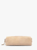 Etui Leder Milano Beige velvet VE22116